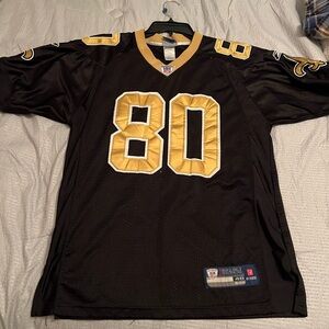 Black and Gold Jersey with Number 80 . Jimmy Graham Saints jersey. Size 48